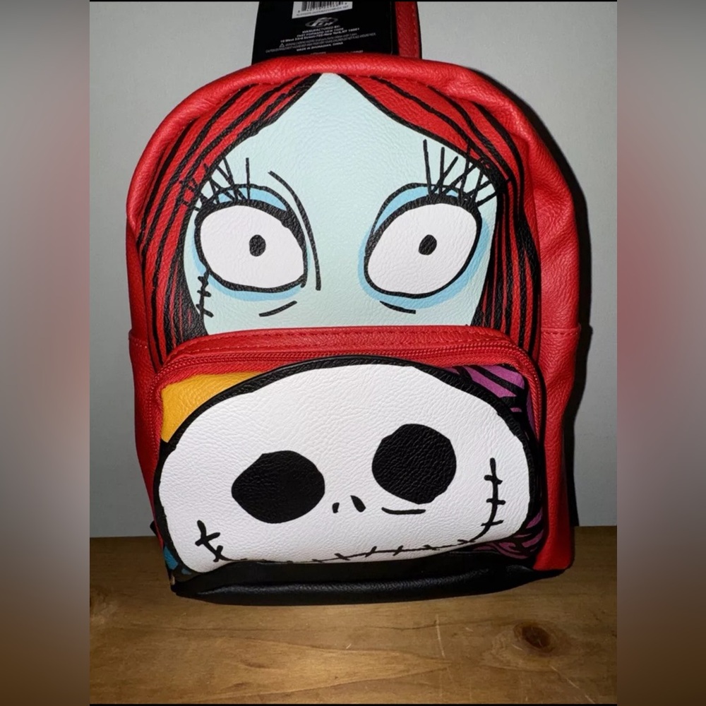 Nightmare Before Christmas Red Backpack For Kids NWT Jack and Sally
